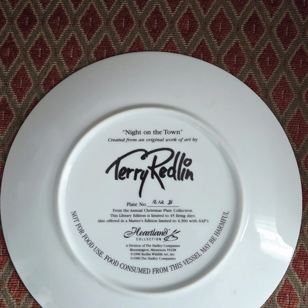 Terry Redlin Collectors Plate Hartland Collection 